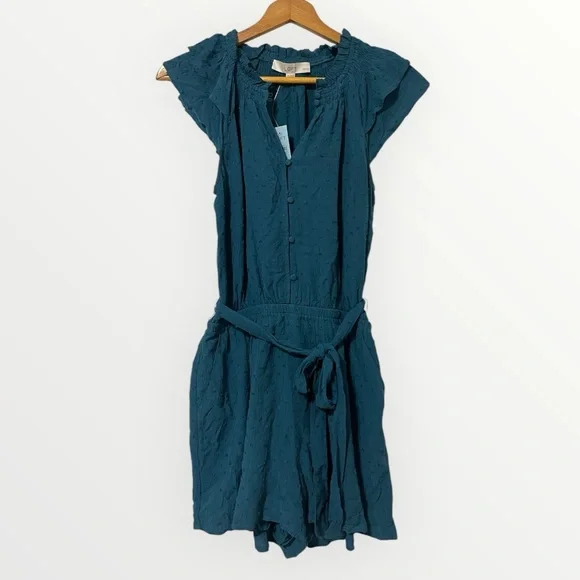 Loft Petite Clip Dot Romper NWT - Picture 2 of 7